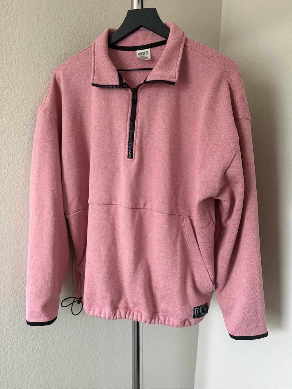 Victoria's Secret Pink Half-Zip Fleece Pullover